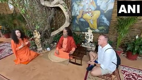 Andy Flower in Rishikesh
