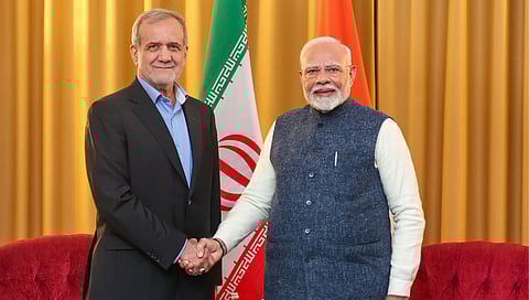 Masoud Pezeshkian - PM Narendra Modi
