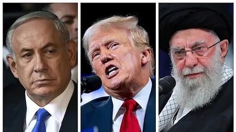 Benjamin Netanyahu, trump and Khameni
