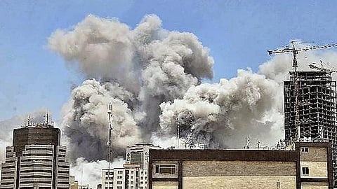 Missile attack on Building