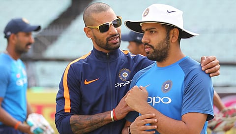 Shikhar Dhawan and Rohit Sharma.