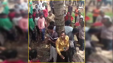 Karnataka Hindu Activists Tied To Tree