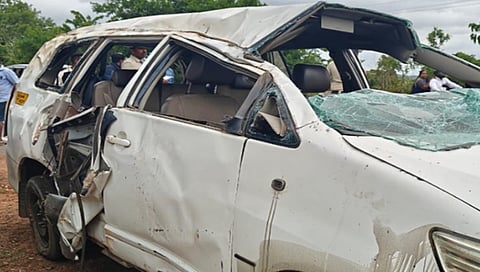 Accident near dhoddaballapur