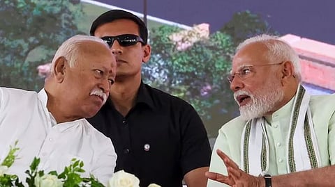 Mohan Bhagawat-PM Narendra Modi 