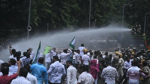 Protest in Bhuvaneshwar 