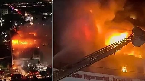 iraq mall Fire
