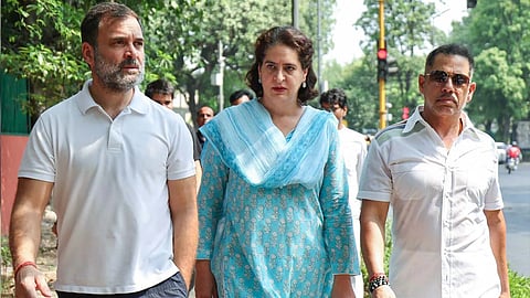Rahul Gandhi, Priyanka Gandhi, Robert Vadra