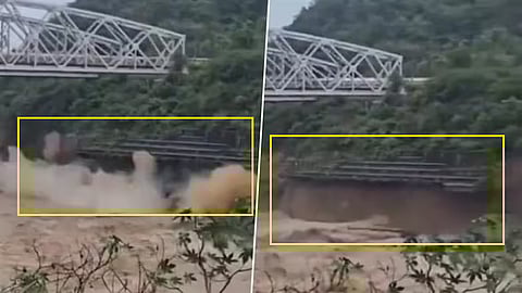 Himachal Pradesh: ರೈಲು ಚಲಿಸಿದ ಬಳಿಕ ಸೇತುವೆ ಅಡಿಪಾಯ ಕುಸಿತ; ತಪ್ಪಿದ ಮಹಾ ದುರಂತ; Video