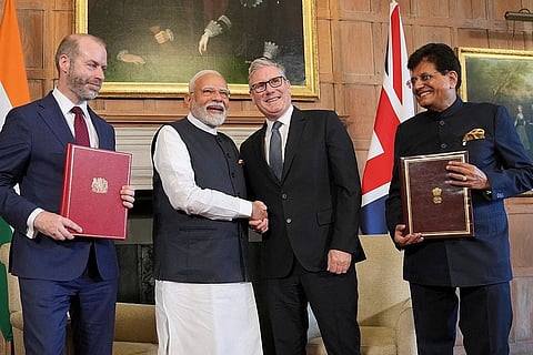 PM Modi and UK PM Keir Starmer