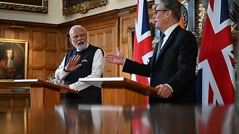 PM Modi and UK PM Keir Starmer