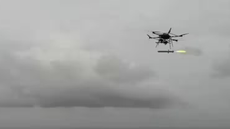 Missile Launched From A Drone