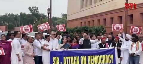 Opposition protest
