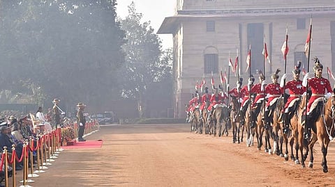 Change of Guard ceremony at Rashtrapati Bhavan 