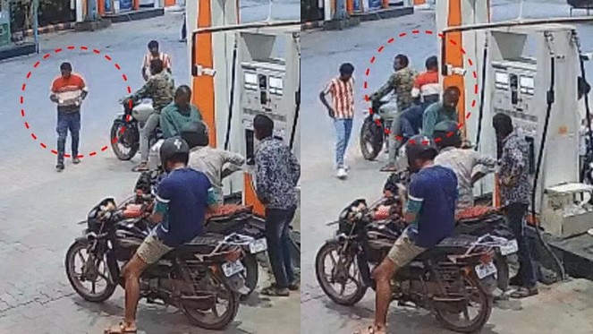 Youth brandishes knife and throws burning matchstick at Indore pump