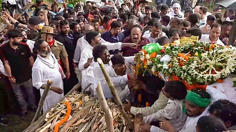 Shibu Soren's funeral