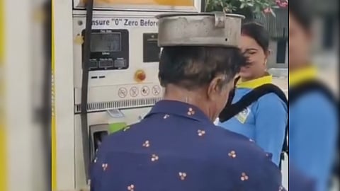Biker's milk tank lid jugaad