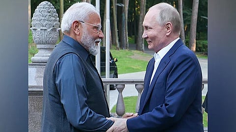 PM Narendra Modi- Russia President Vladimir Putin