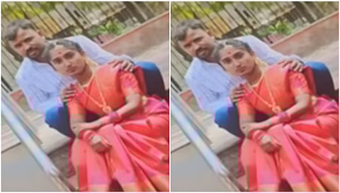 Geetha with His Husband