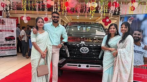 Akash deep with New Car