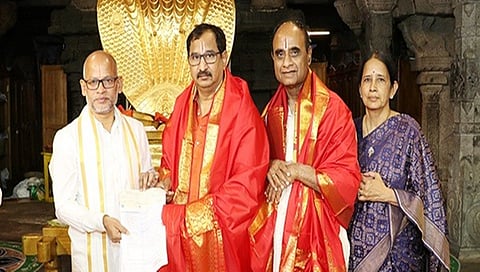 A Hyderabad-based devotee, K Srikanth