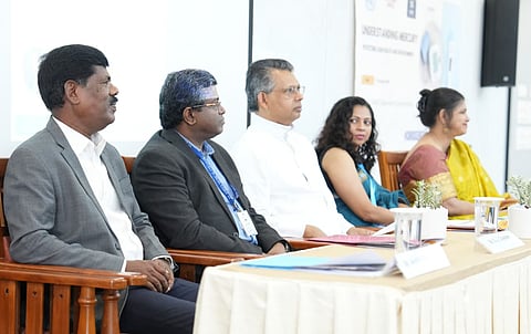 S J Chander, CEO, Foundation for Sustainable Health India (FSHI), Dr. Dennis Xavier, Professor and Head of Pharmacology