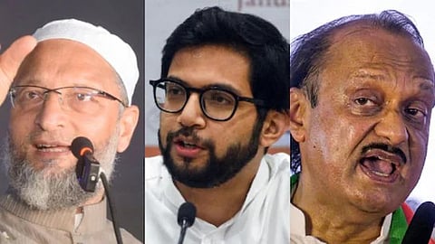 owisi, aditya thakre and ajit pawar