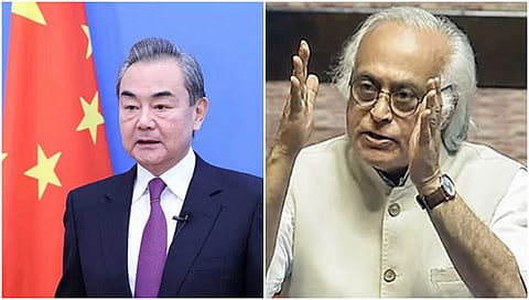 Chinese foreign minister wang yi and Jairam Ramesh