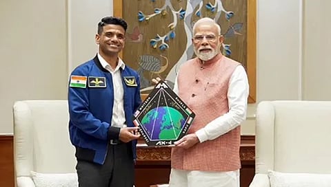 PM Modi meets astronaut Shubhanshu Shukla