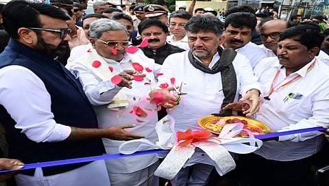 inaguration the new loop of Hebbal flyover from Outer Ring Road 