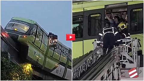 Mumbai monorail breaks down