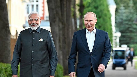 Prime Minister Narendra Modi and Russian President Vladimir Putin