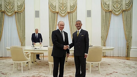 External Affairs Minister S Jaishankar meets with Russian President Vladimir Putin