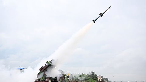 The indigenous air defence system was flight-tested 1230 hours off the coast of Odisha on Saturday.