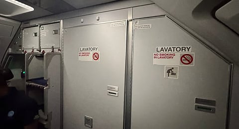 Aviation expert Sanjay Lazar flagged the incident on social media, calling it “TOILETGATE.”