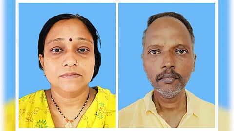 Bapu Komkar and his wife kamini