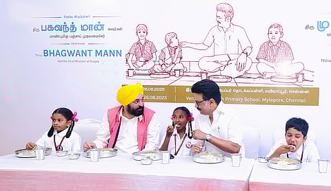 MK Stalin and his Punjab counterpart Bhagwant Mann 