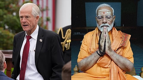Peter Navarro and PM Narendra Modi 