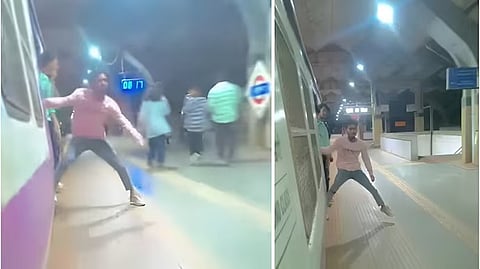 reckless train stunt video