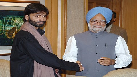 Yasin Malik And manmohan singh