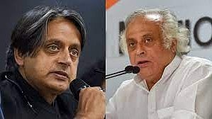 Shashi Tharoor and Jairam Ramesh Casual Images