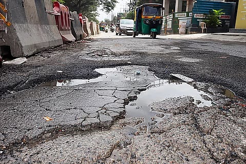 potholes in Bengaluru 