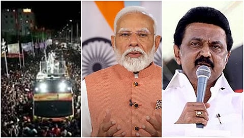 Vijay Rally, modi, stalin