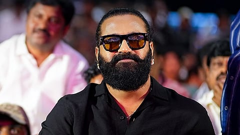 Rishab Shetty at Kantara: Chapter 1 Telugu event