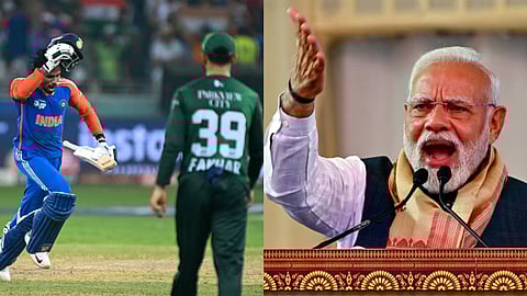 india-Pak Match, PM Modi Casual Images