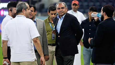 Mohsin Naqvi Hands Over Trophy To UAE Board