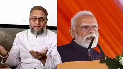 Owaisi , PM Modi Casual Images