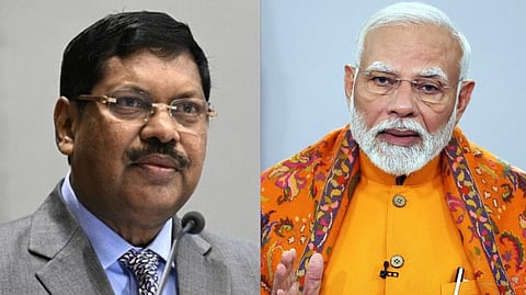 BR Gavai,PM Modi Casual Images