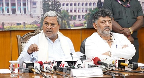 CM Siddaramaiah, DCM Dk Shivakuar casual Images