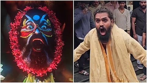 Kantara movie and man who enacted daivaaraadhane 
