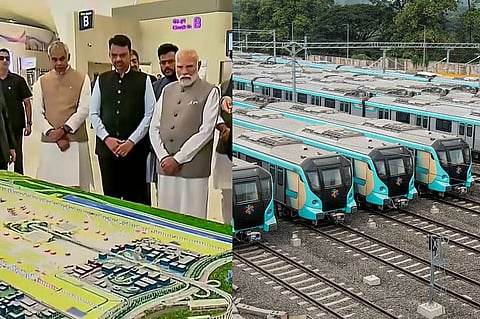 PM Modi inaugurates Navi Mumbai Airport, Phase 2B of Mumbai Metro Line-3, STEP skill programme
